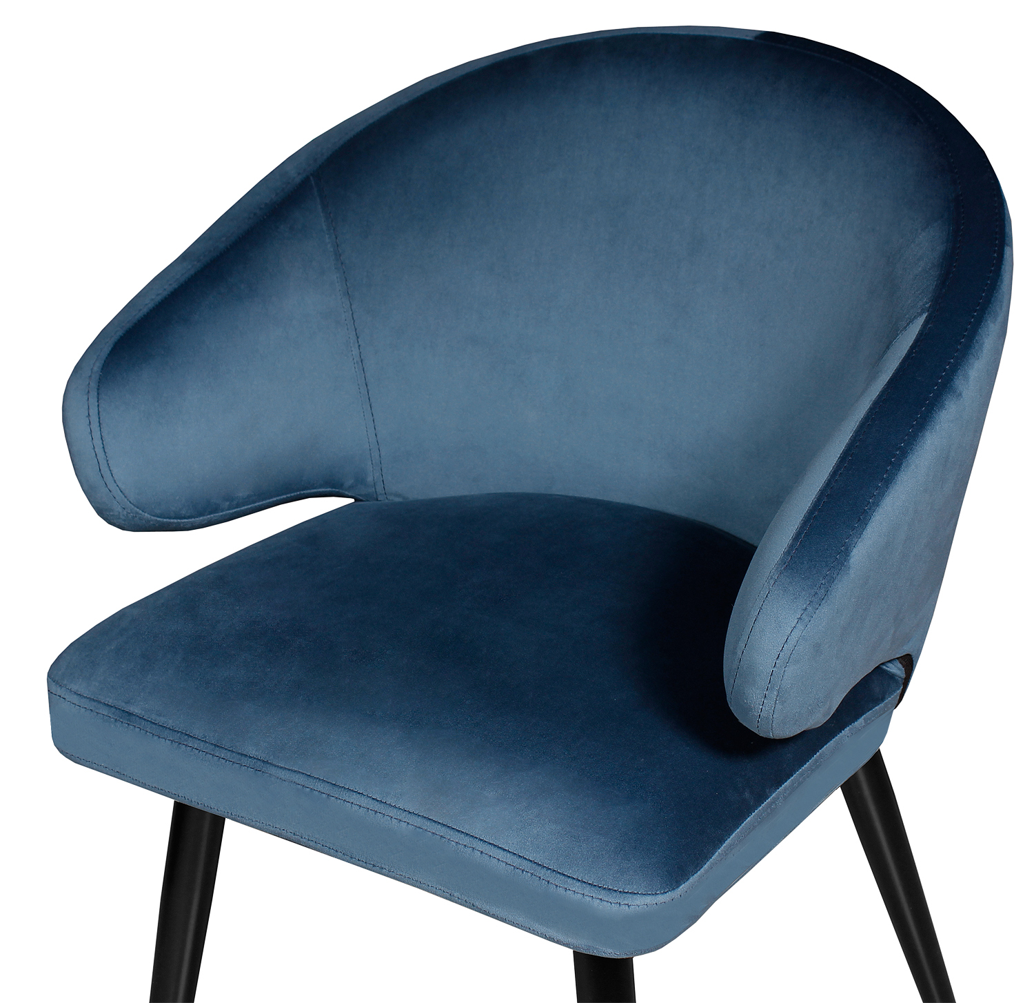 Кресло Federico цвет черный/синий